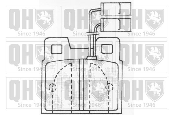 QUINTON HAZELL Комплект тормозных колодок, дисковый тормоз BP527
